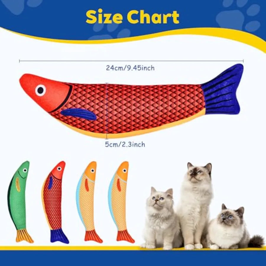 Cat Toys Catnip Toys for Cats Soft and Durable with Rattle Sound Interactive Kitten Toys for Indoor Cats Cat Chew Toy for All