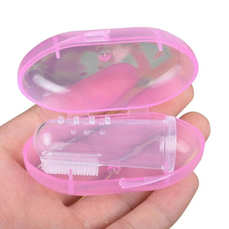 Super Soft Pet Finger Toothbrush, Dog Brush Bad Breath Tartar Teeth Care Tool Dog Cat Cleaning Silica Gel