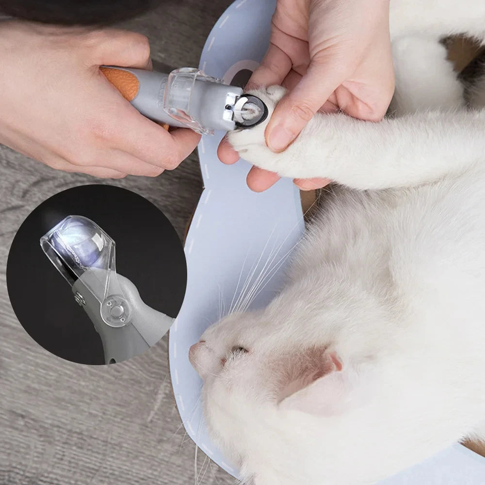 Professional Pet Nail Clipper Scissors With LED Light Cat Dog Nail Clippers Tool Scissors Nail Toe claw Cutter Scissors Pet Suppl