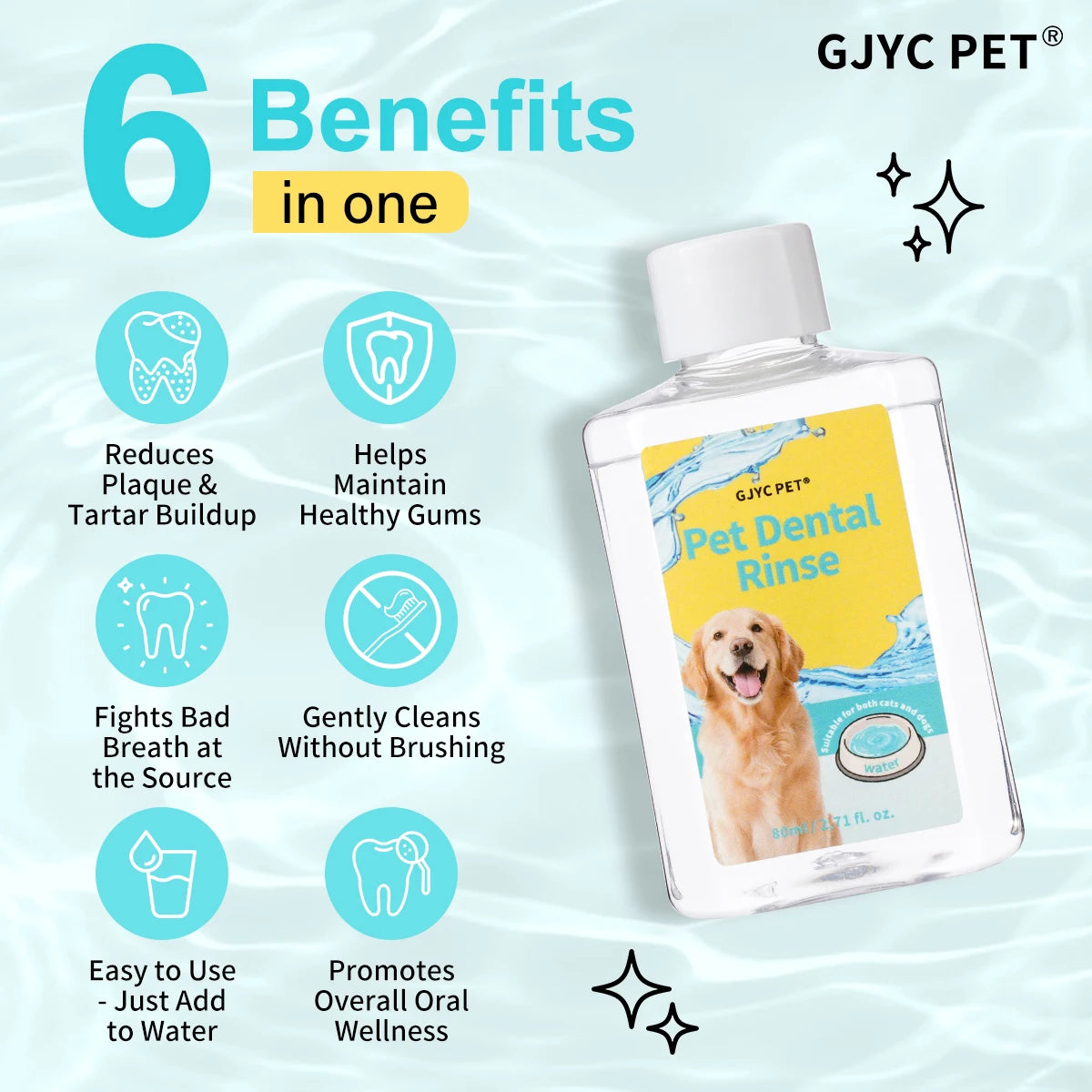 Pet Mouthwash Odor Eliminator Dogs Cats