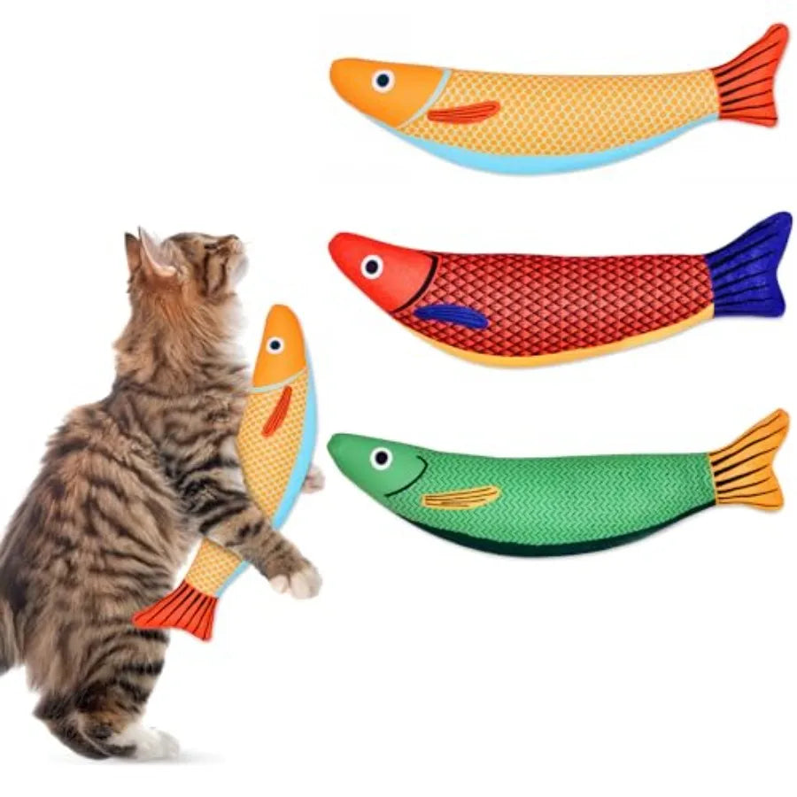 Cat Toys Catnip Toys for Cats Soft and Durable with Rattle Sound Interactive Kitten Toys for Indoor Cats Cat Chew Toy