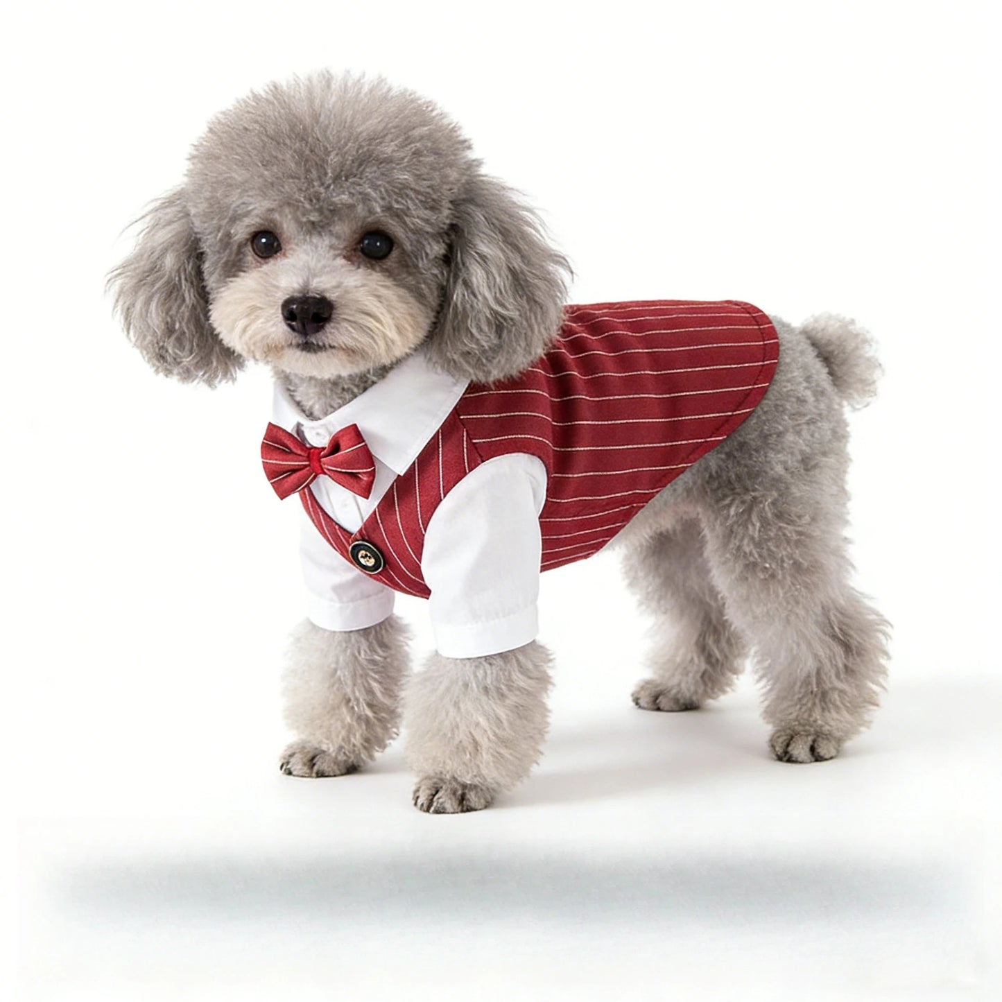 Pet Dog Teddy Small Dog Cat Spring and Summer Dog Clothes Thin Suit Shirt Suit Wedding