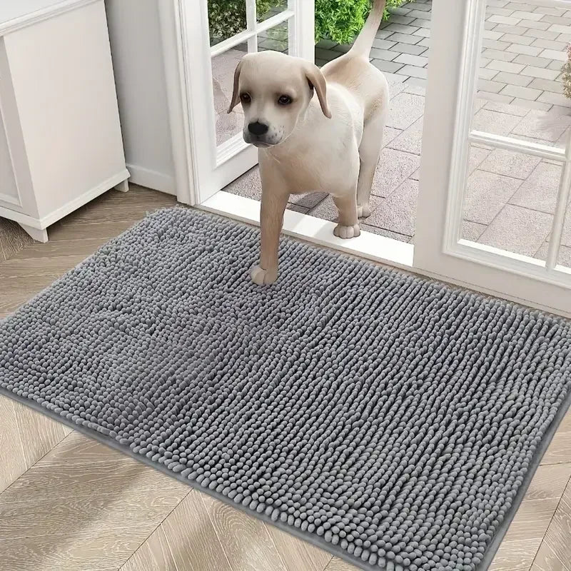 Dog Doormat for Muddy Paws Absorbent Non-slip Washable Mat Anti-slip Quick-drying Microfiber Mud Mat Pet Accessories