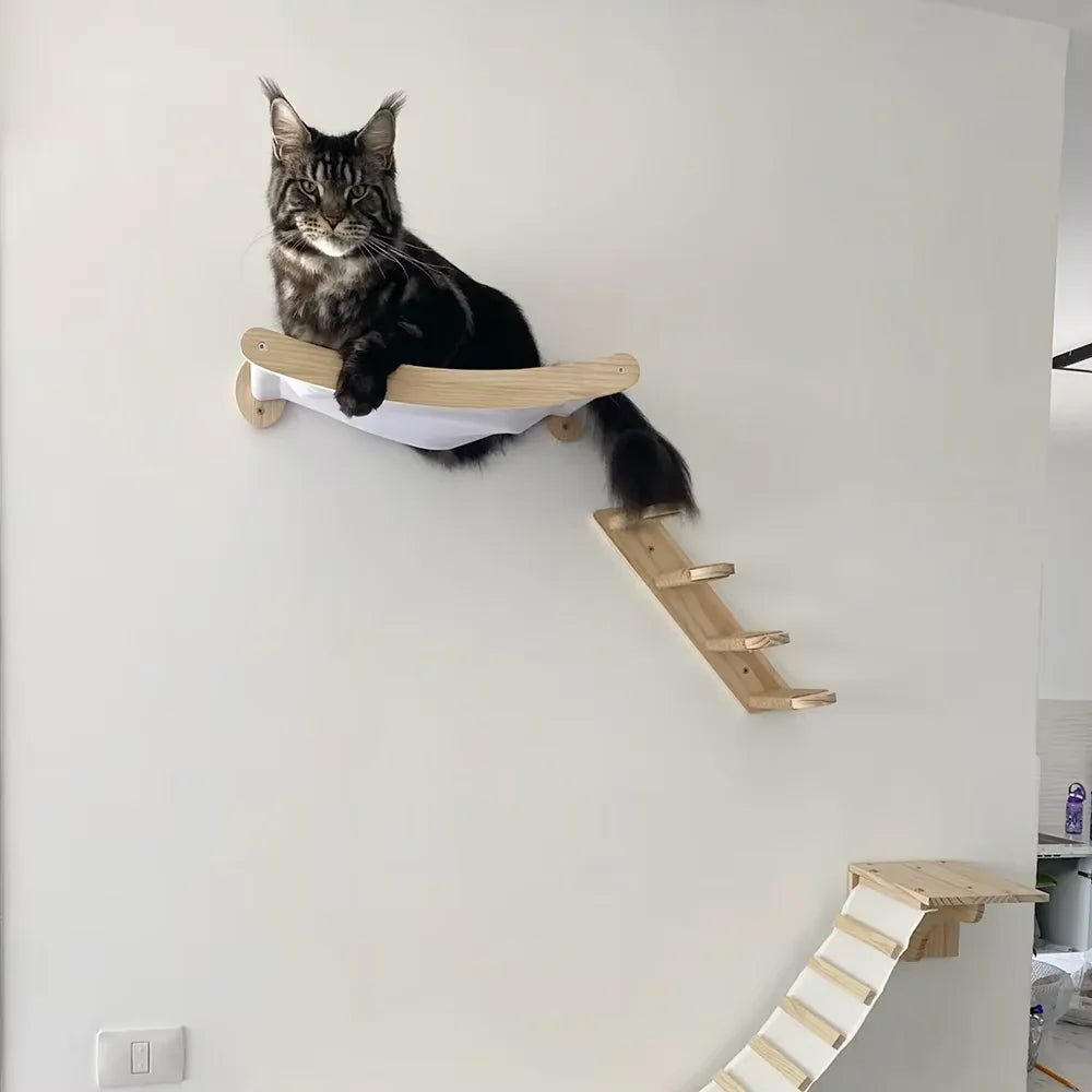 Cat Hammock Stairway, Wall Mounted