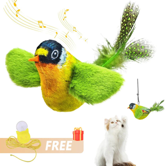 Cat Simulation Bird, Catnip Toys Realistic Bird Sounds