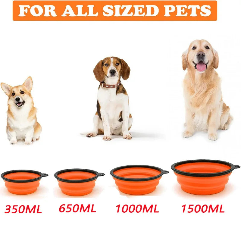 Folding Portable Silicone Travel Bowls