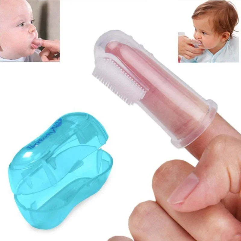 Super Soft Pet Finger Toothbrush, Dog Brush Bad Breath Tartar Teeth Care Tool Dog Cat Cleaning Silica Gel