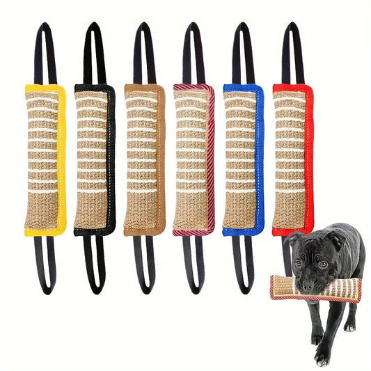 1pc Durable Jute Dog Chew Toy - Bite-Resistant Teething Stick