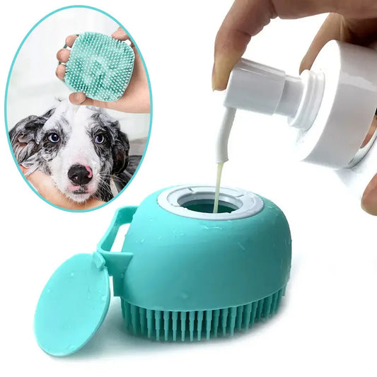 Bathroom Puppy Big Dog Cat Bath Massage Gloves Brush Soft Safety Silicone Pet Accessories for Dogs Cats Tools Products