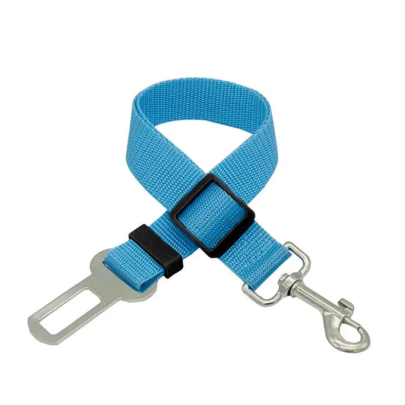 Dog Car Seat Belt Safety Protector Travel Pets Accessories Dog Leash Collar Breakaway Solid Car Harness
