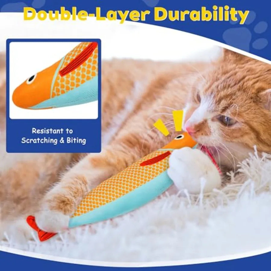 Cat Toys Catnip Toys for Cats Soft and Durable with Rattle Sound Interactive Kitten Toys for Indoor Cats Cat Chew Toy for All