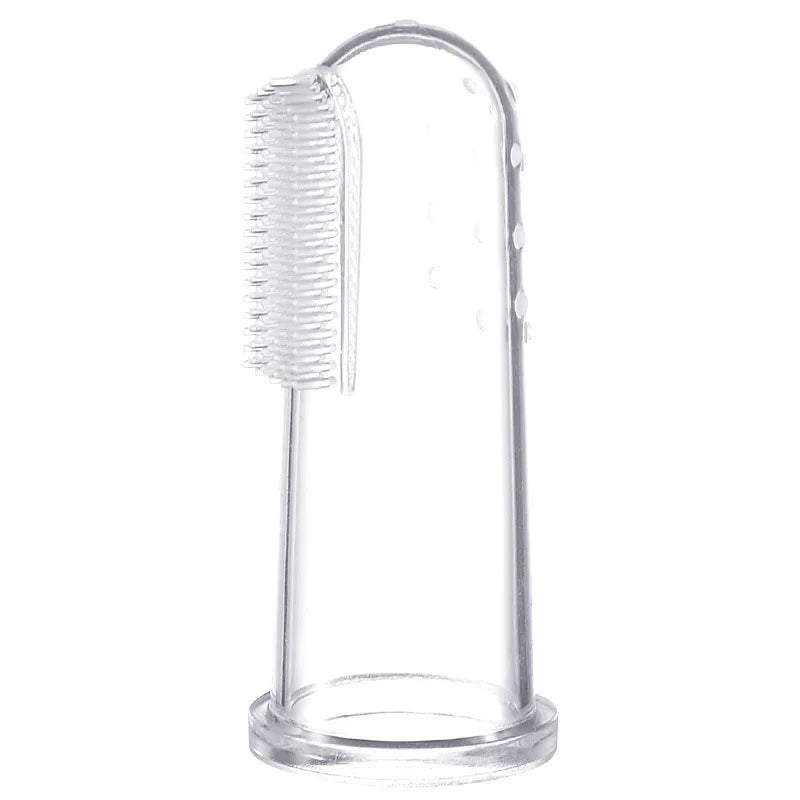 Super Soft Pet Finger Toothbrush, Dog Brush Bad Breath Tartar Teeth Care Tool Dog Cat Cleaning Silica Gel
