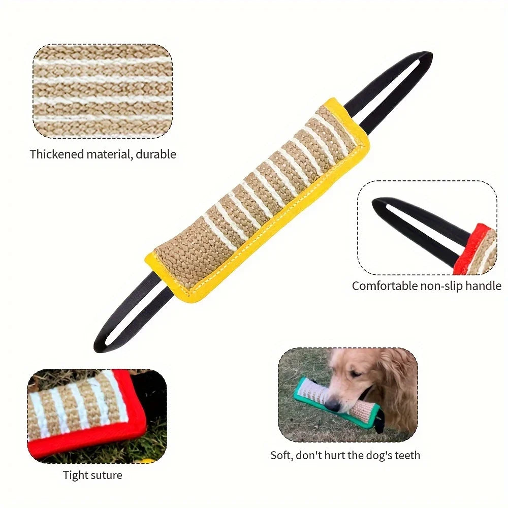 1pc Durable Jute Dog Chew Toy - Bite-Resistant Teething Stick