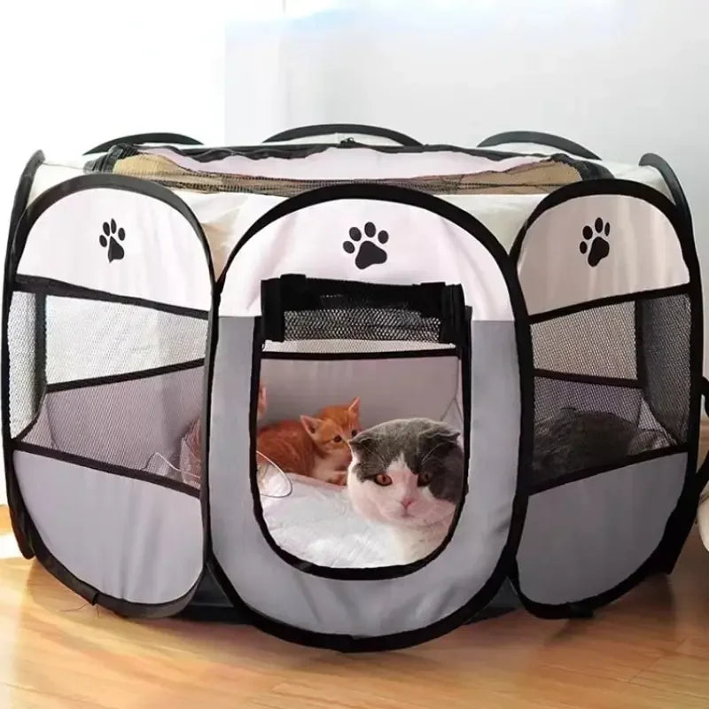 Pet Octagon Portable Foldable Tent or Kennel Fence for Outdoors