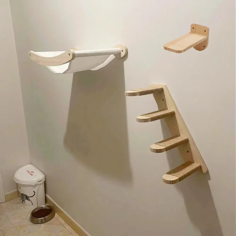 Cat Hammock Stairway, Wall Mounted
