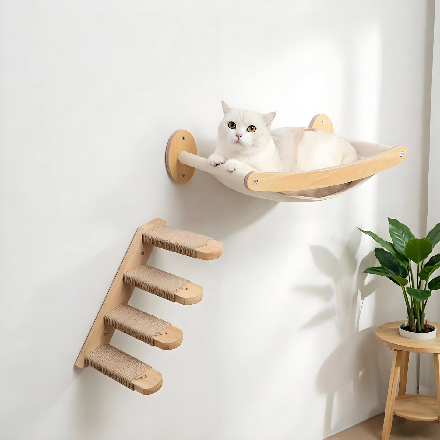 Cat Hammock Stairway, Wall Mounted