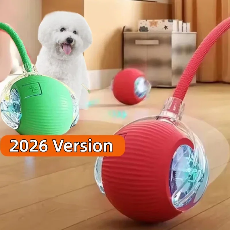 New Dog Interactive Ball Toy, Automatic Rolling Dog Ball Rechargeable, Smart Puppy Interactive Toy, Intelligent Balls Toy for Dogs