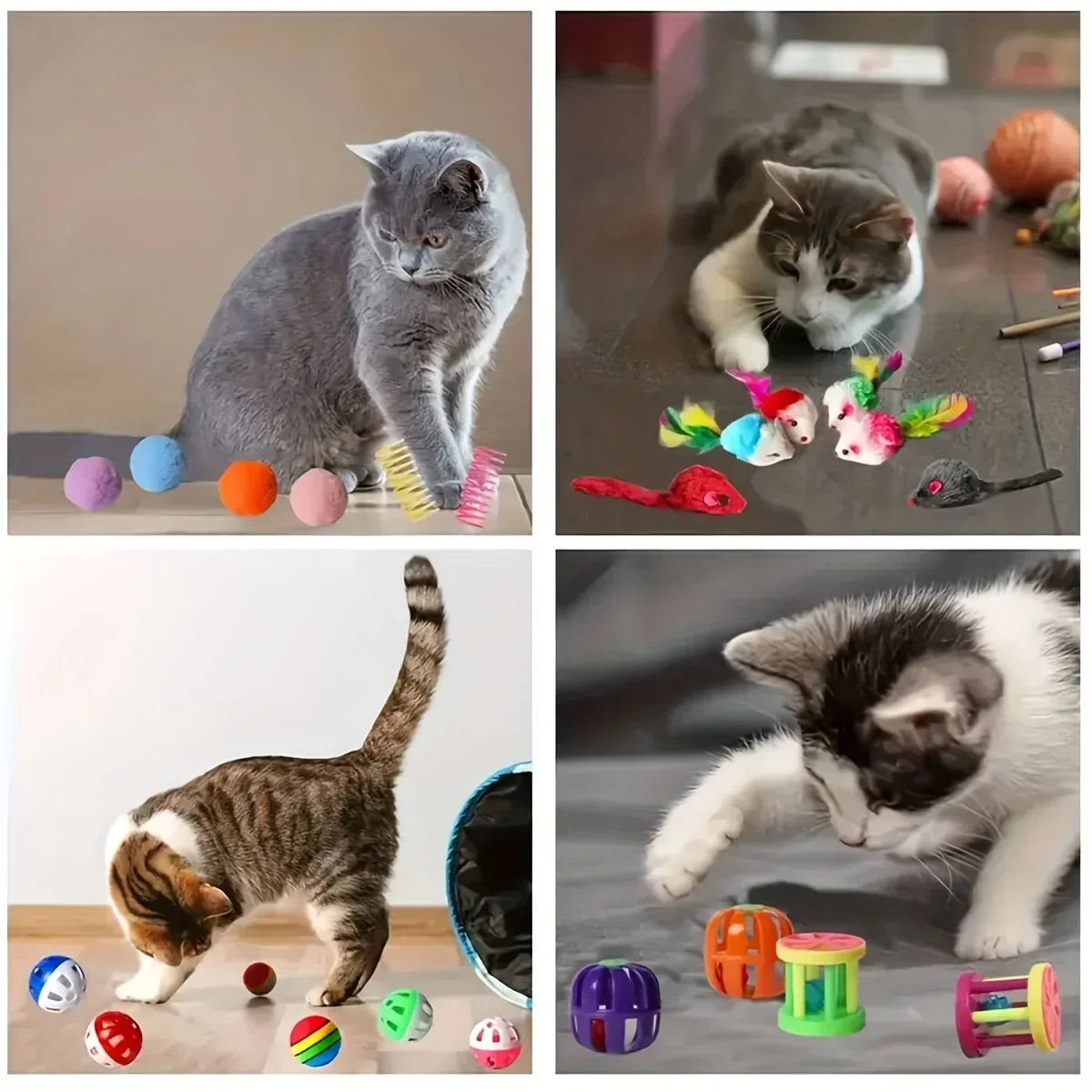 56pcs/28pcs/14pcs Cat Mixed Toy Pack.