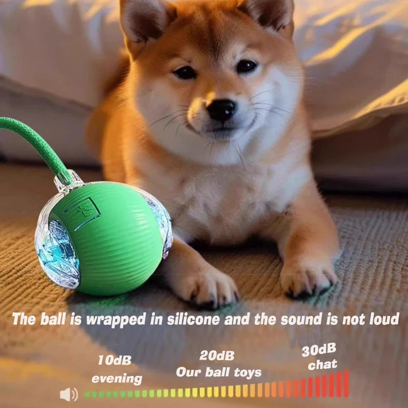 New Dog Interactive Ball Toy, Automatic Rolling Dog Ball Rechargeable, Smart Puppy Interactive Toy, Intelligent Balls Toy for Dogs