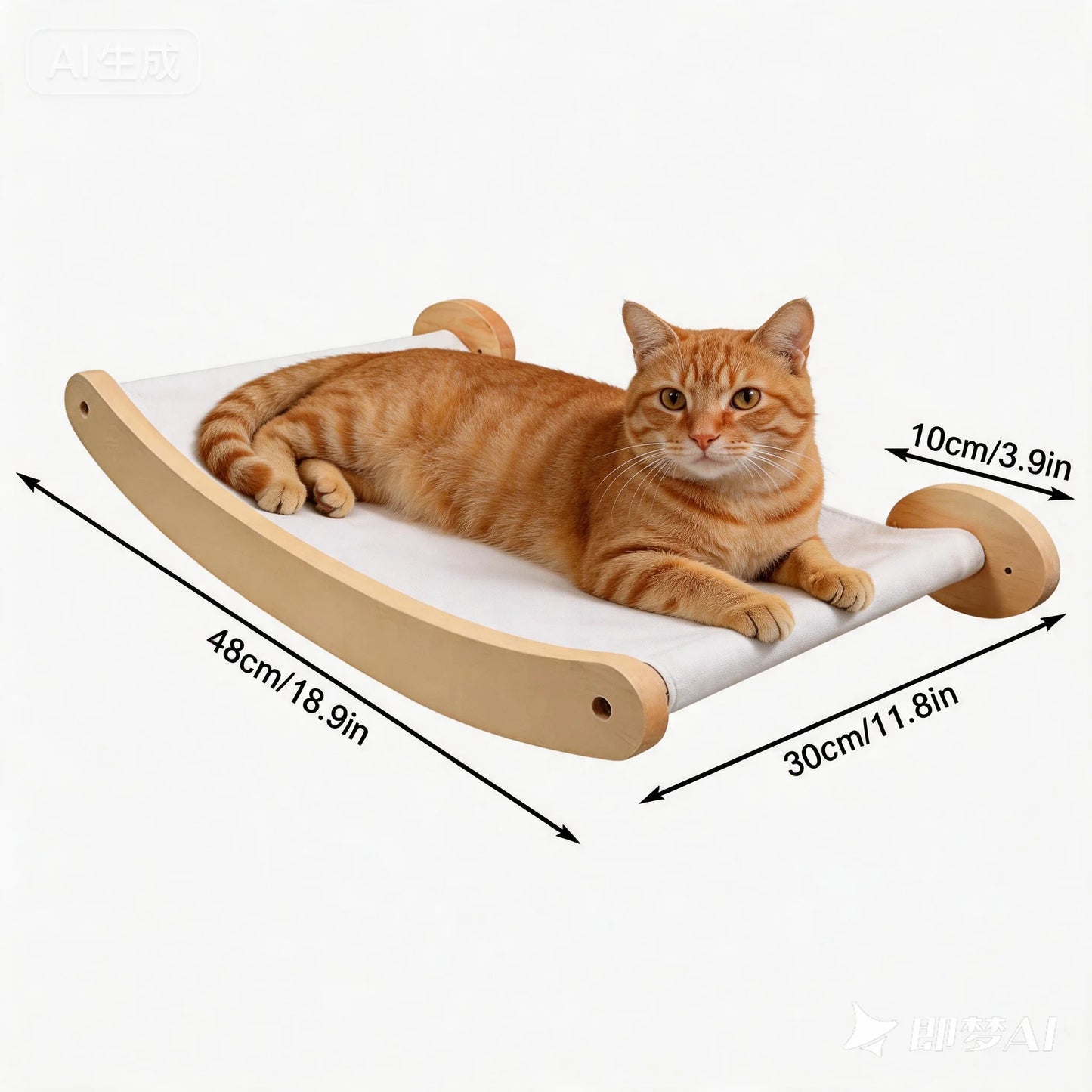 Cat Hammock Stairway, Wall Mounted