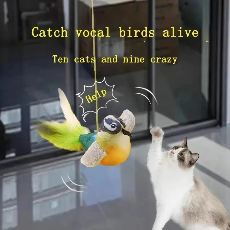 Cat Simulation Bird, Catnip Toys Realistic Bird Sounds