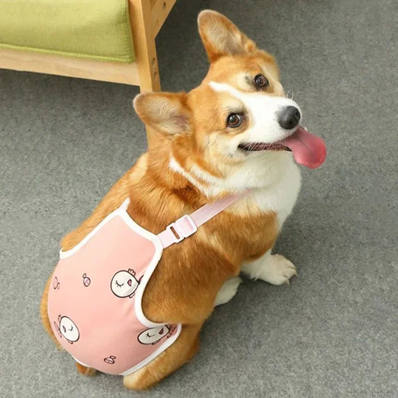 Adjustable Shoulder Strap Pants Washable, Female Dog Underwear Safety
