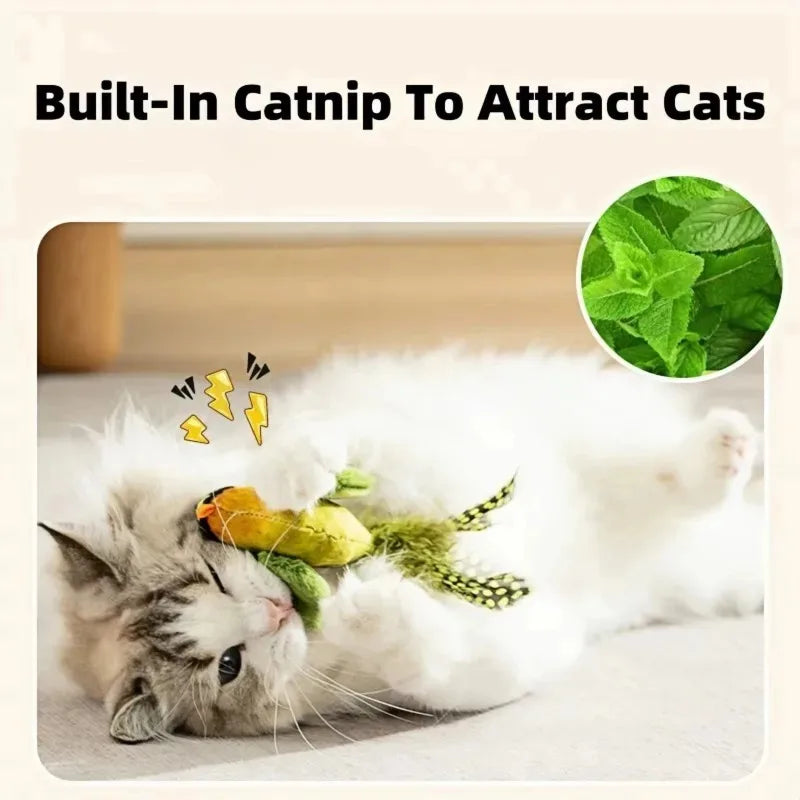Cat Simulation Bird, Catnip Toys Realistic Bird Sounds