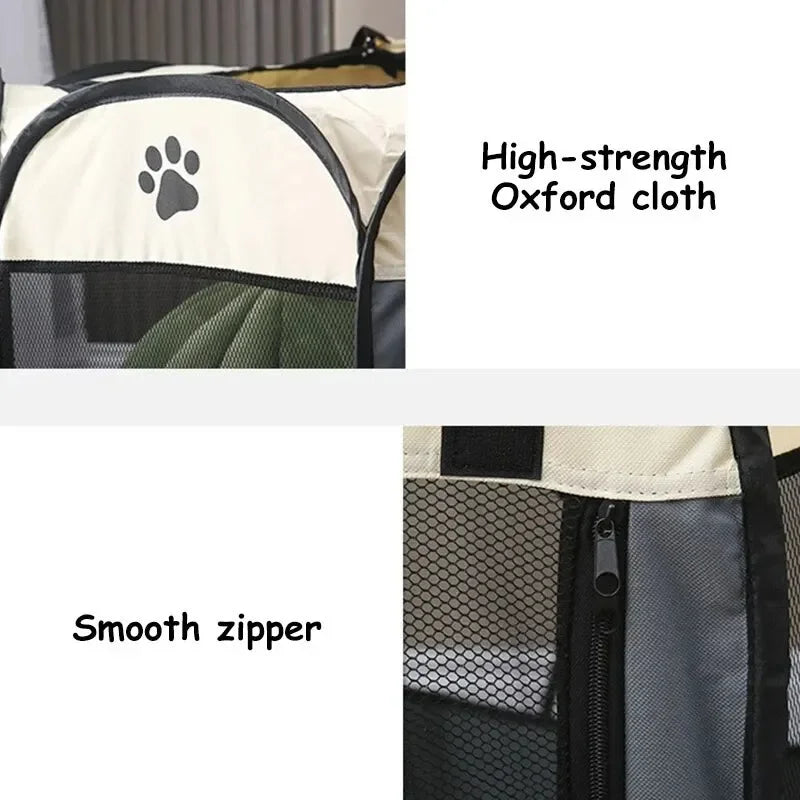 Pet Octagon Portable Foldable Tent or Kennel Fence for Outdoors