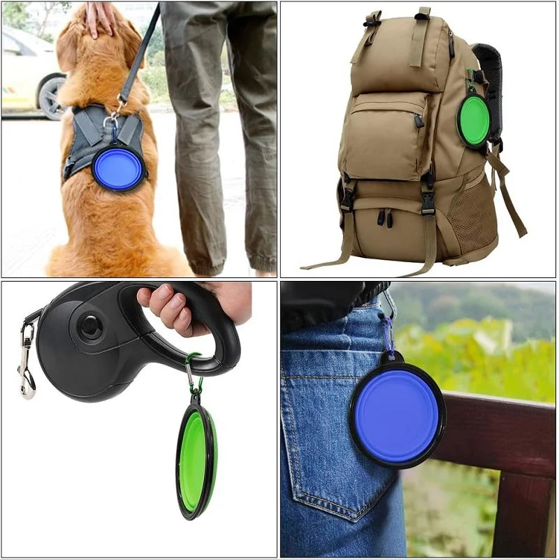 Folding Portable Silicone Travel Bowls